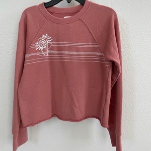 Billabong Girls Crop Crewneck Sweatshirt